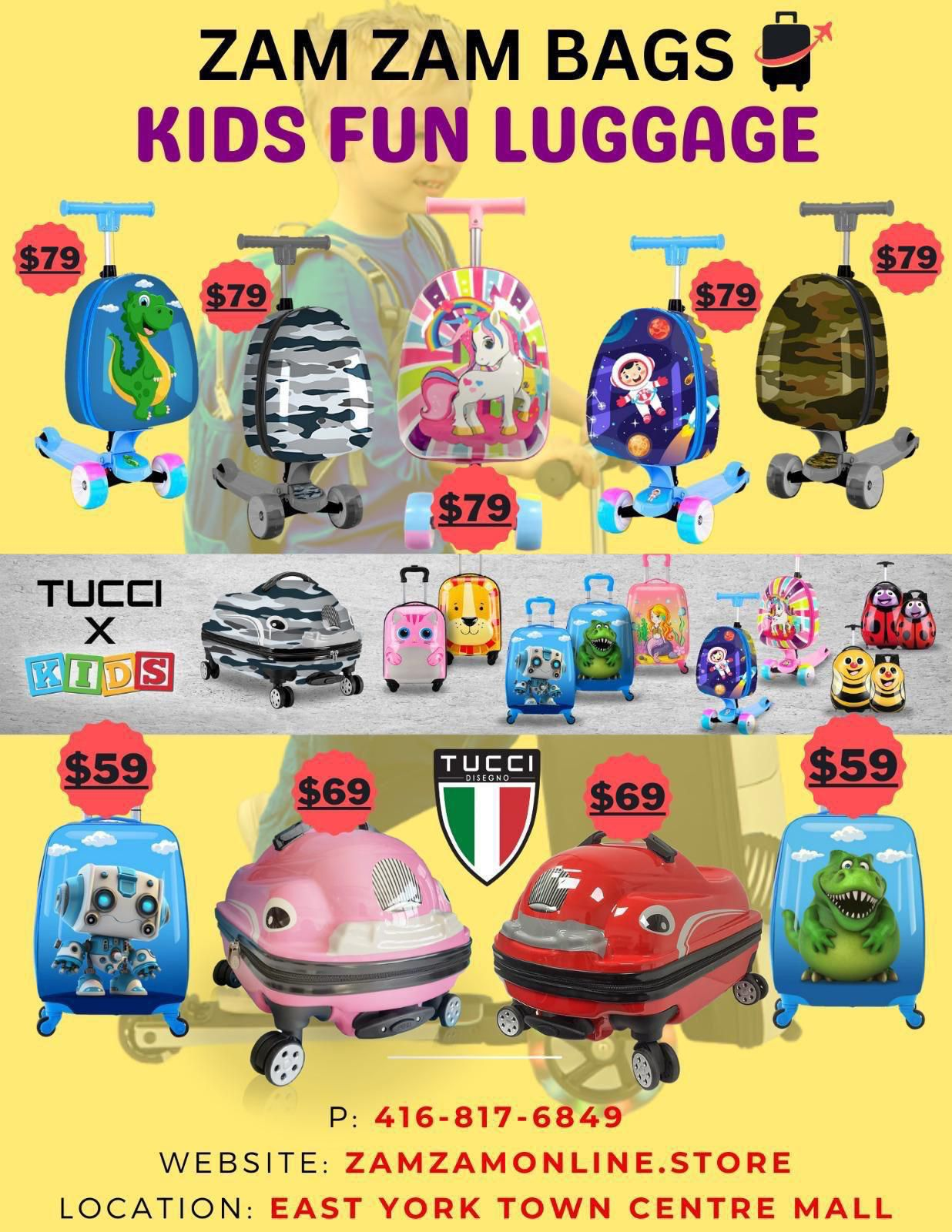 ZamZam Kids Fun Luggage Collection